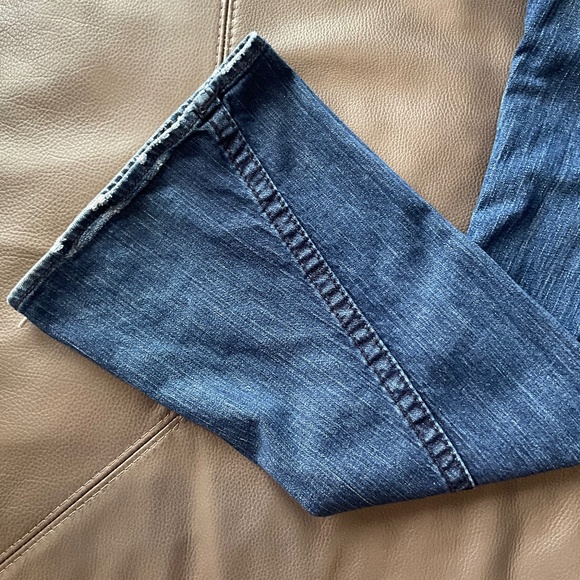 VTG Y2K 70s True Religion Horseshoe Twisted Bell Bottoms Flare Jeans USA Blue 29 - Picture 15 of 16